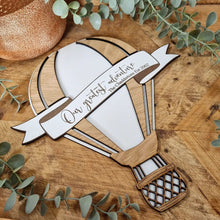 Load image into Gallery viewer, Personalised Oak Hot Air Balloon