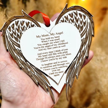 Load image into Gallery viewer, My Mum/Dad My Angel 3D Heart with wings