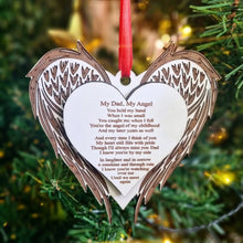 Load image into Gallery viewer, My Mum/Dad My Angel 3D Heart with wings