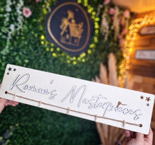 Load image into Gallery viewer, Masterpieces/Artwork Children's Peg Display Sign