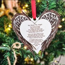Load image into Gallery viewer, My Mum/Dad My Angel 3D Heart with wings
