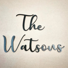 Load image into Gallery viewer, Personalised Wooden Family Name Sign