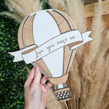 Load image into Gallery viewer, Personalised Oak Hot Air Balloon