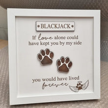 Load image into Gallery viewer, Personalised In loving memory Dog Collar Box Frame
