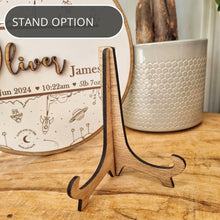Load image into Gallery viewer, Personalised Baby Birth Botanical Oak Sign