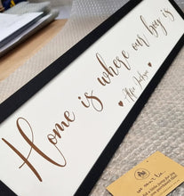Load image into Gallery viewer, Personalised Home is where my/our boys/girls/children are Sign