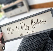 Load image into Gallery viewer, Me & My Babies Petite Sign