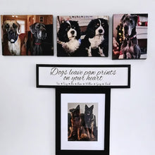 Load image into Gallery viewer, Personalised Dogs leave paw prints Country Sign