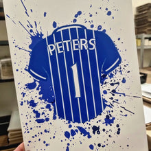 Load image into Gallery viewer, Personalised Splat Art Sports Shirt A4 Print