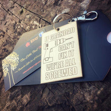 Load image into Gallery viewer, If (name) can't fix it Keyring