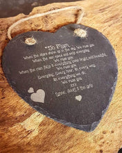 Load image into Gallery viewer, We Miss You - Small Slate Heart