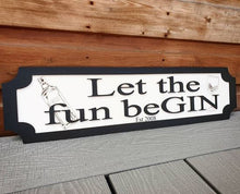 Load image into Gallery viewer, Let the fun beGIN 3D Train/Street Sign