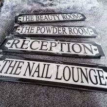 Load image into Gallery viewer, Classic Black - Personalise your own - 3D Train/Street Style Sign