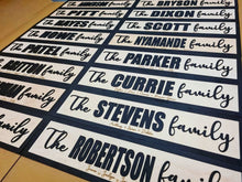 Load image into Gallery viewer, Personalised Family Black & Birch 3D Sign