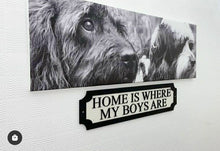 Load image into Gallery viewer, Home is where my boys are 3D Train/Street Sign