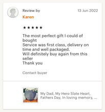 Load image into Gallery viewer, My Dad, My Hero - Slate Heart