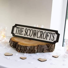 Load image into Gallery viewer, Classic Black - Personalise your own - 3D Train/Street Style Sign