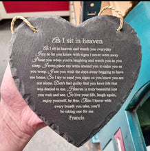 Load image into Gallery viewer, As I sit in heaven - Slate Heart