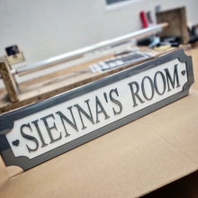 Load image into Gallery viewer, Grey Colour - Personalise your own - 3D Train/Street Style Sign