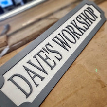 Load image into Gallery viewer, Grey Colour - Personalise your own - 3D Train/Street Style Sign