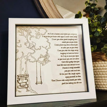 Load image into Gallery viewer, Personalised As I sit in heaven Glass Box Frame