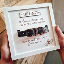 Load image into Gallery viewer, Personalised In loving memory Dog Collar Box Frame