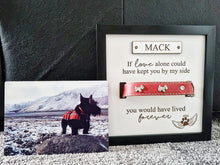 Load image into Gallery viewer, Personalised In loving memory Dog Collar Box Frame