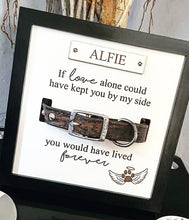 Load image into Gallery viewer, Personalised In loving memory Dog Collar Box Frame