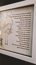 Load image into Gallery viewer, Personalised As I sit in heaven Glass Box Frame