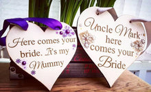 Load image into Gallery viewer, Personalise your own Wedding Aisle Heart Sign