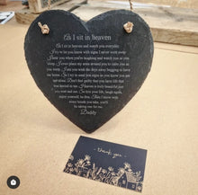 Load image into Gallery viewer, As I sit in heaven - Slate Heart