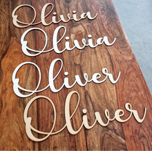 Load image into Gallery viewer, Personalised Wooden Name Sign