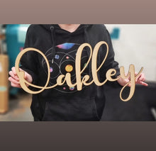 Load image into Gallery viewer, Personalised Wooden Name Sign
