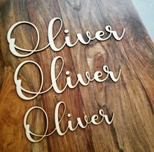 Load image into Gallery viewer, Personalised Wooden Name Sign