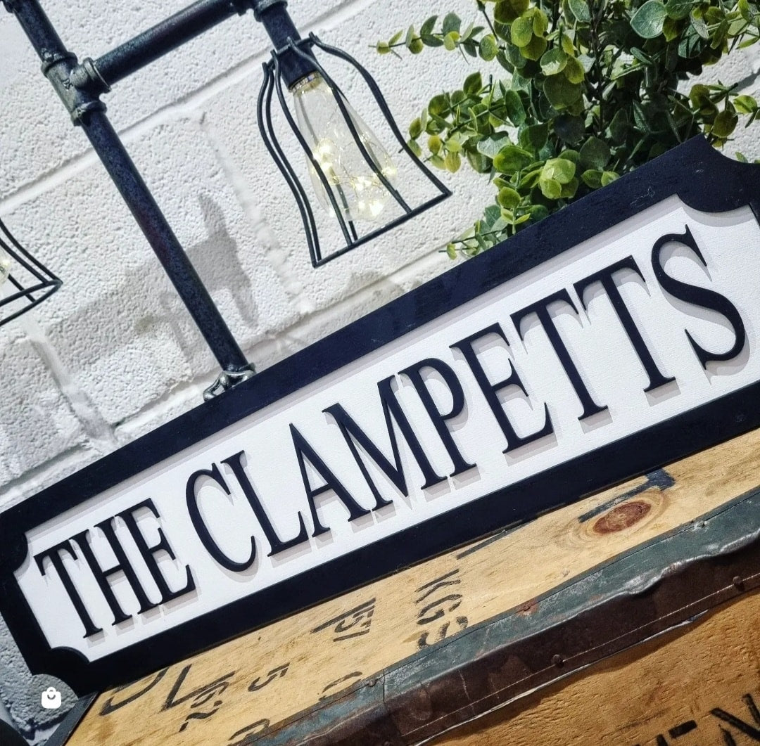 The Clampetts 3D Train/Street Sign The Little Red Hut