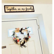 Load image into Gallery viewer, Personalised Together we are family Black & Birch 3D Sign