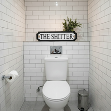 Load image into Gallery viewer, The Shitter 3D Train/Street Sign
