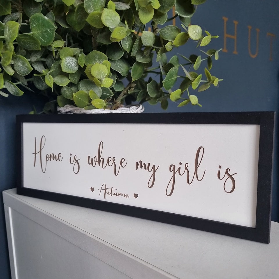 Home is where my girl/boy is Petite Sign
