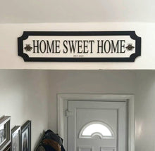 Load image into Gallery viewer, METAL BUMBLEBEE Home Sweet Home 3D Train/Street Sign
