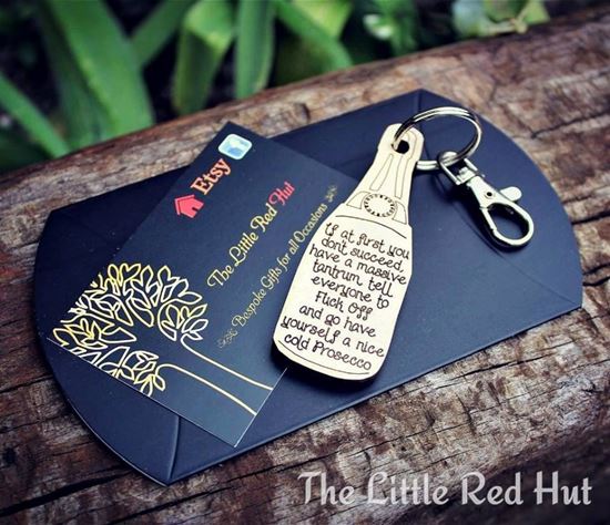 Funny Tantrum/Prosecco Bottle Keyring