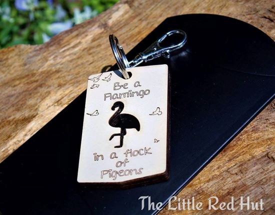 Be a Flamingo Keyring