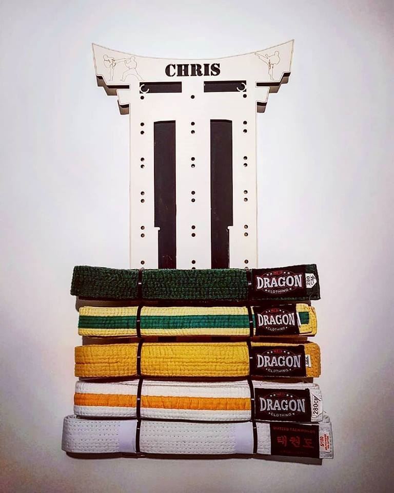 Martial Arts Belt Display Rack