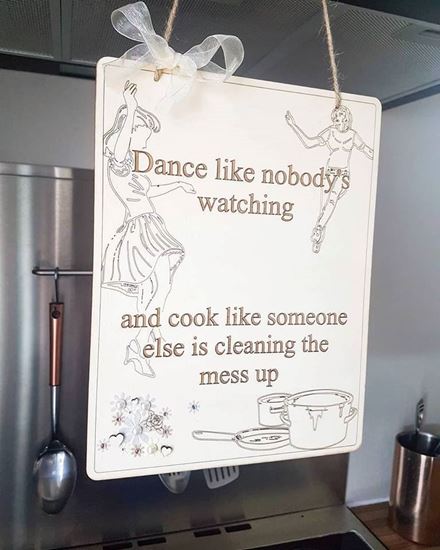 Dance like nobody's watching - A4 Rectangle Plaque
