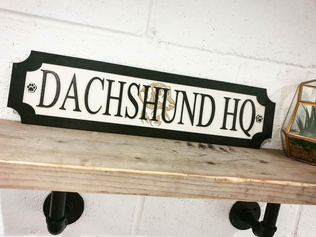 Dog Breeds - 3D Train/Street Style Sign
