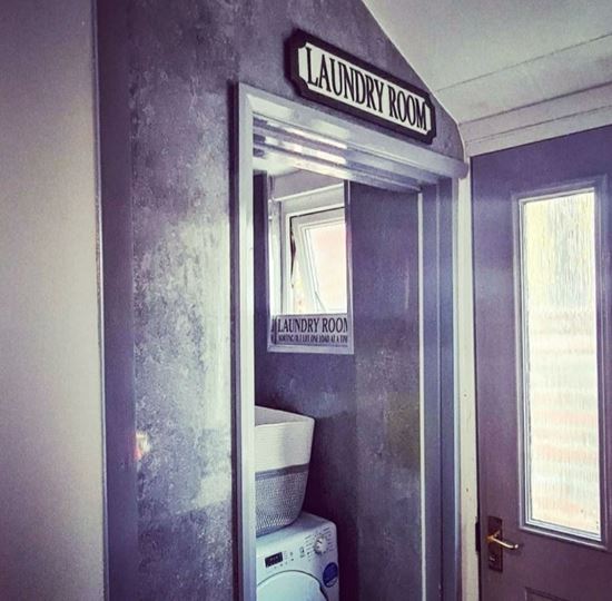 Laundry Room 3D Train/Street Sign