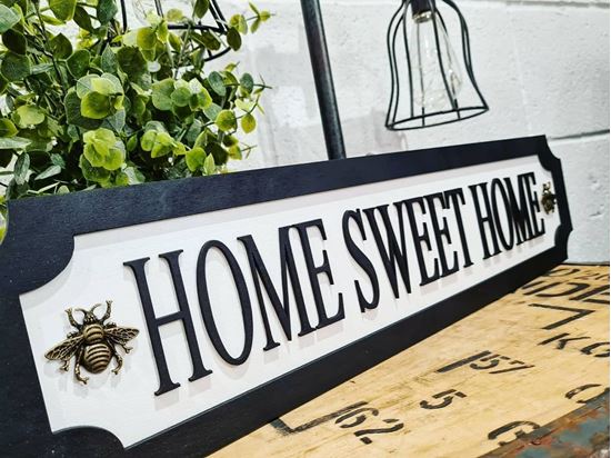 METAL BUMBLEBEE Home Sweet Home 3D Train/Street Sign