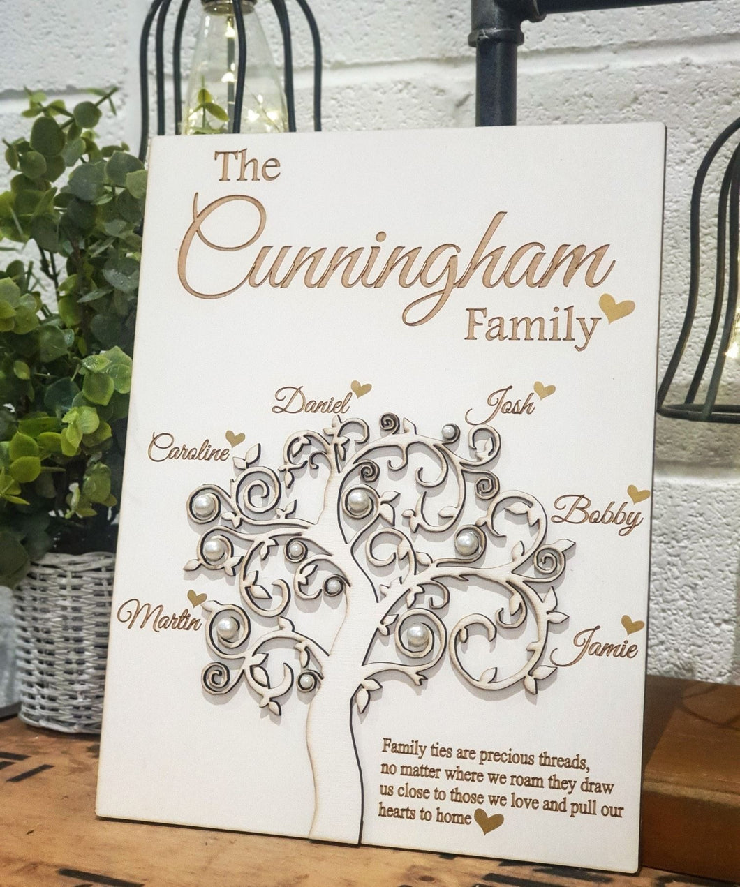 3D Tree Plaque - Family/Wedding Gift