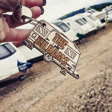 Load image into Gallery viewer, Personalised Touring Caravan Keyring
