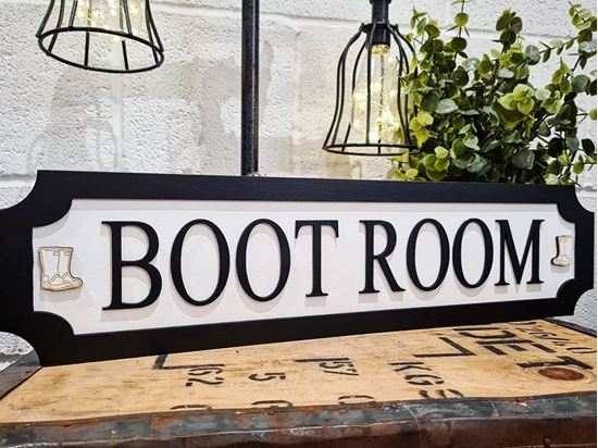 Boot Room 3D Train/Street Sign