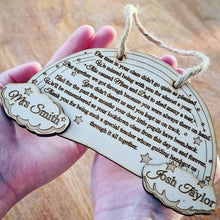 Load image into Gallery viewer, PERSONALISE YOUR OWN Thank You Rainbow Keepsake
